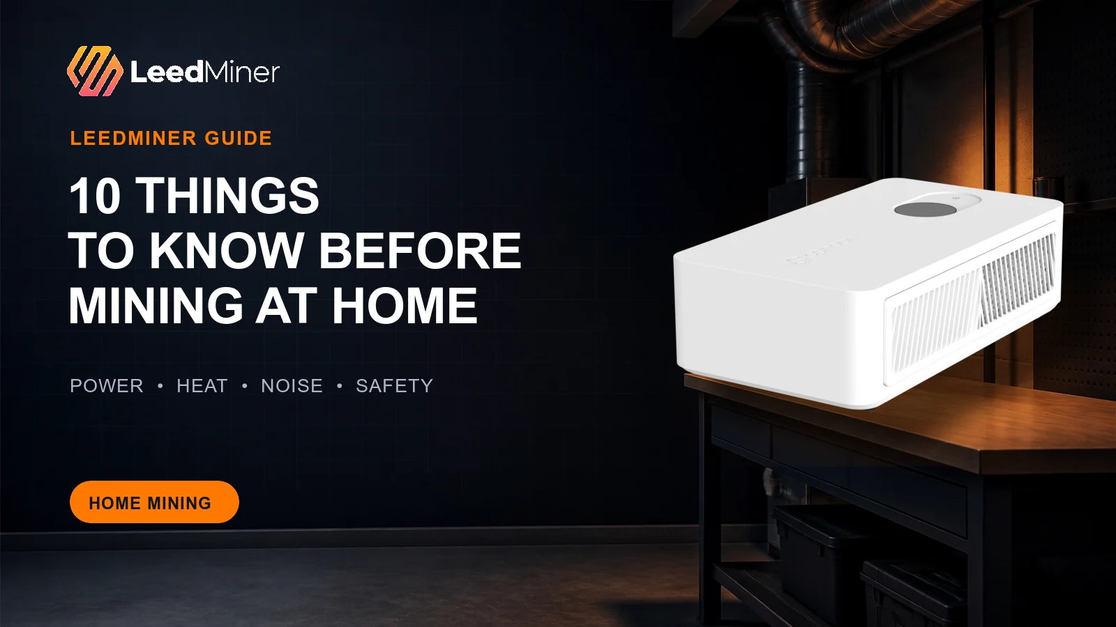 LeedMiner home mining checklist with a real Canaan Avalon Nano 3S product image