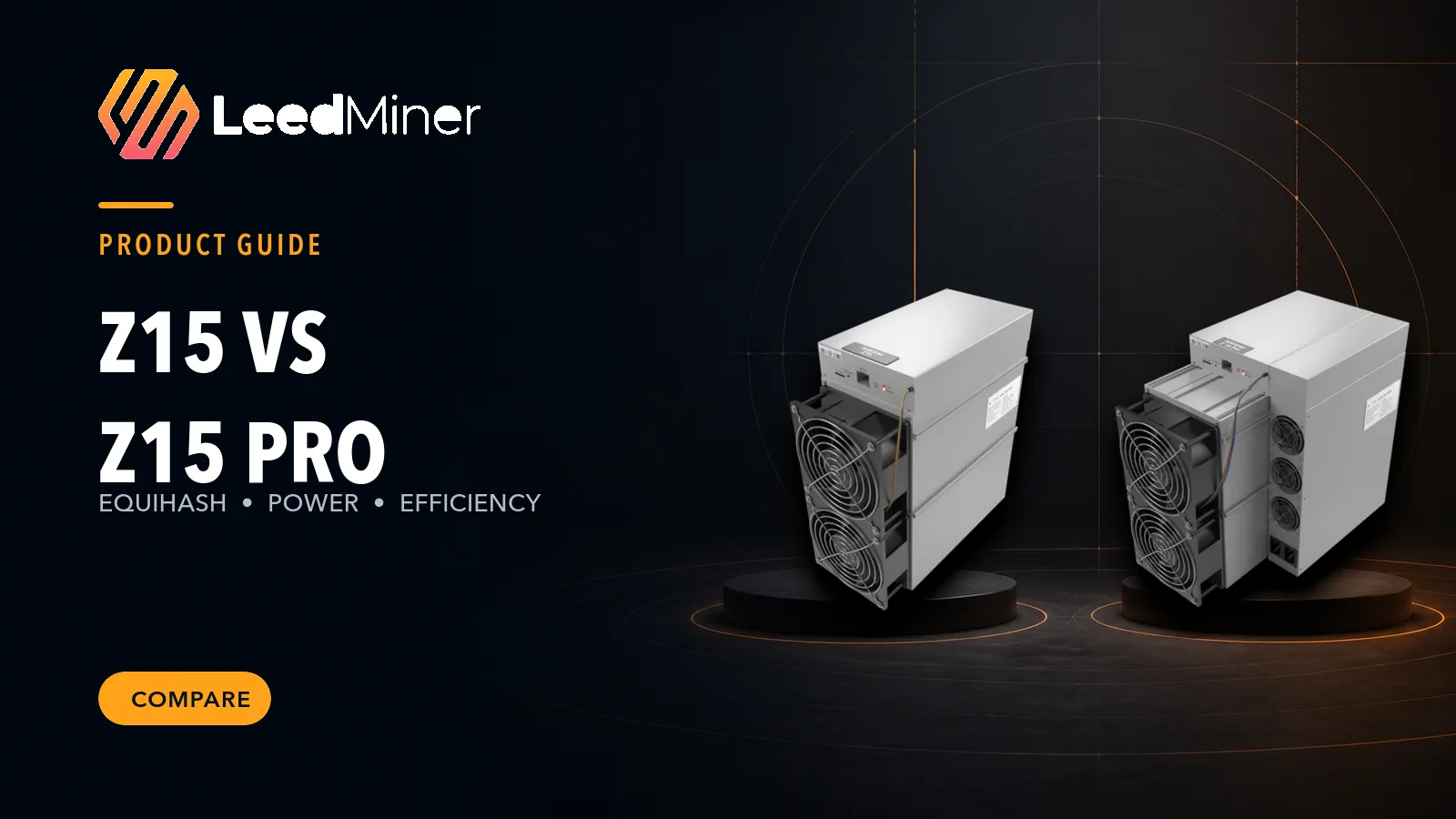 LeedMiner comparison of approved Antminer Z15 and Z15 Pro product images