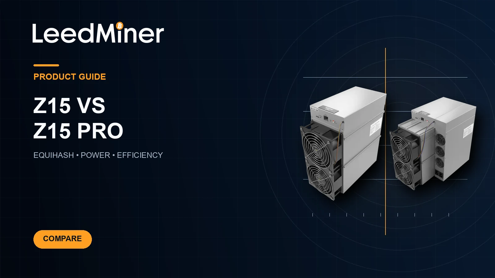 Antminer Z15 and Z15 Pro comparison using approved LeedMiner product photos